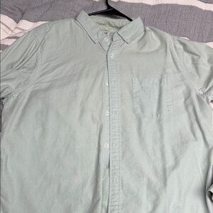 Express Men's Mint Green Casual Button Down Shirt